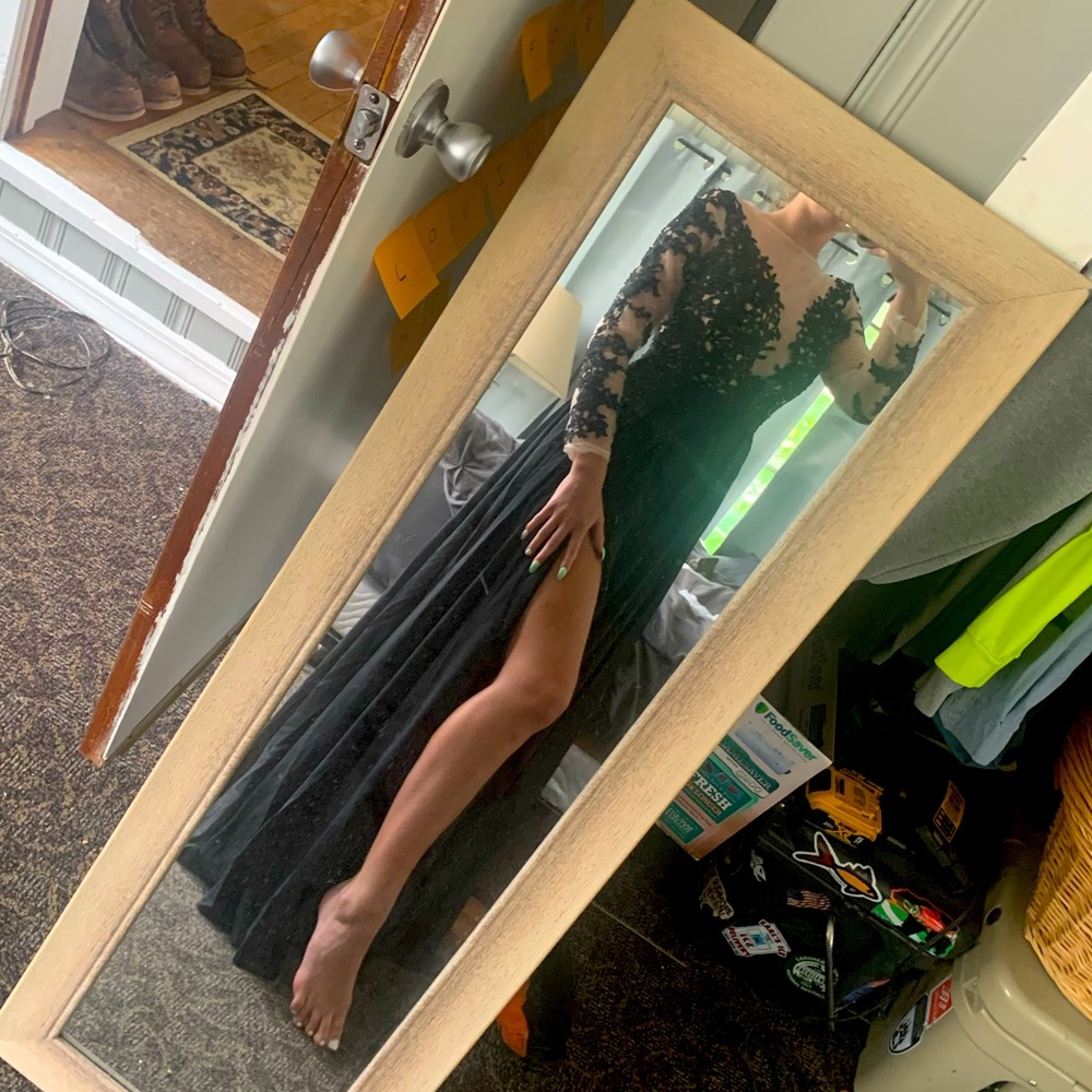 Beautiful black prom dress